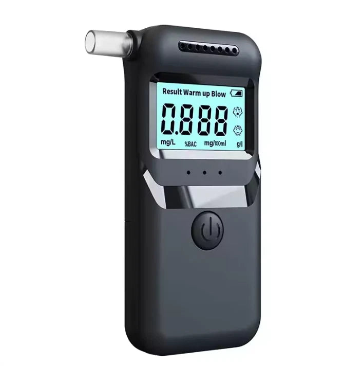 Police Professional LCD Digital Breath Alcohol Tester Breathalyser Self Analyzer